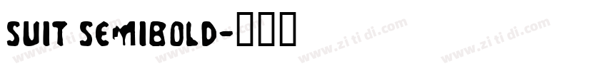 SUIT SemiBold字体转换